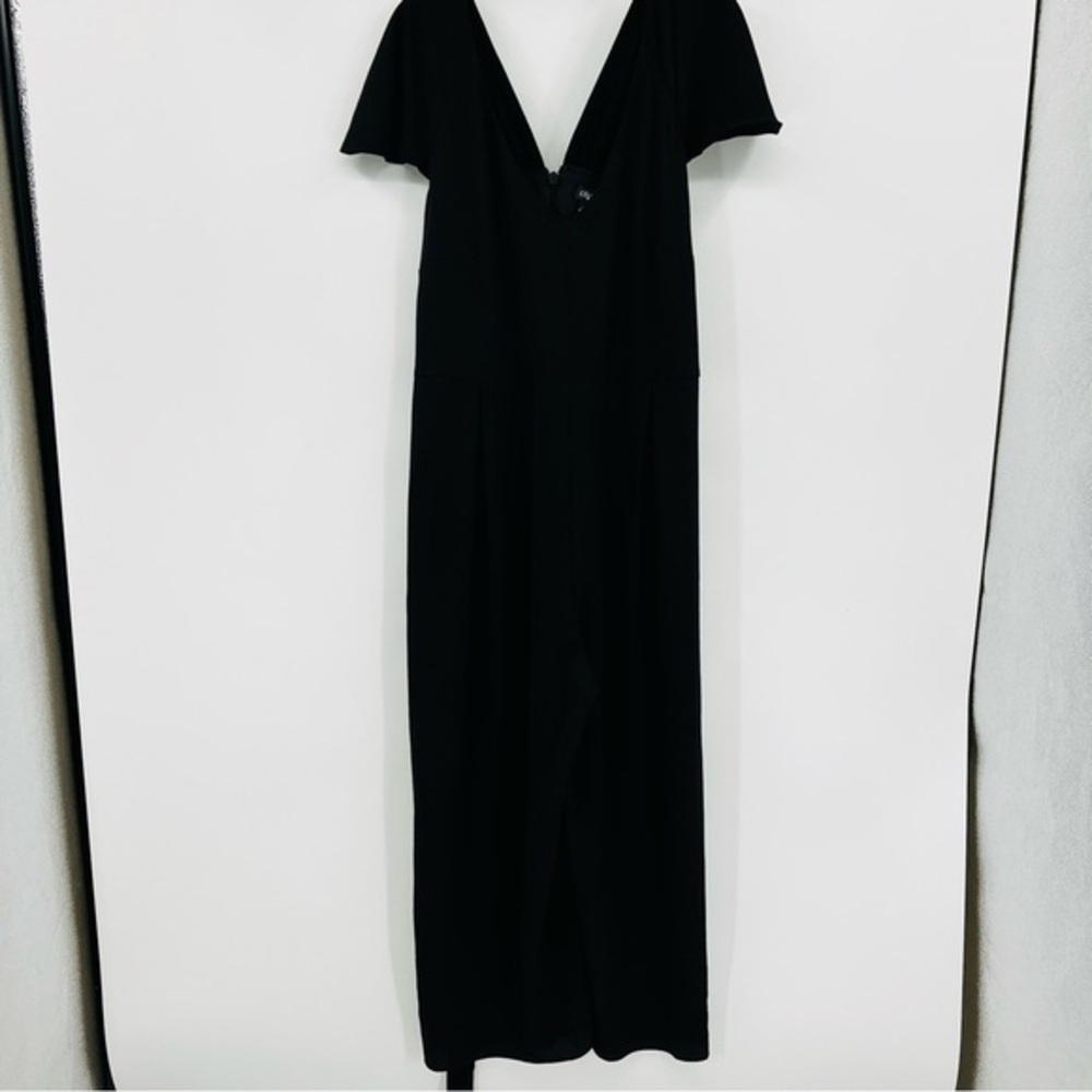 City Chic Wide‎ Leg Flutter Sleeve Elegant Jumpsuit Size 14